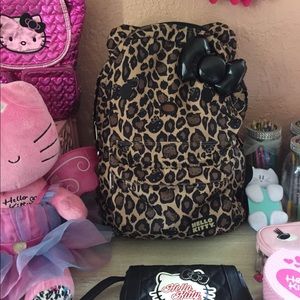 Hello Kitty Leopard Print Backpack by Loungefly